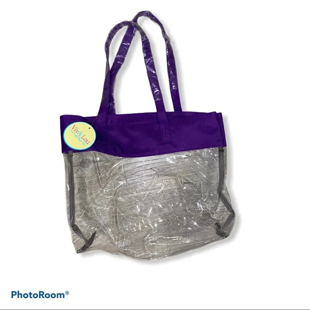 Viv & Lou clear plastic tote